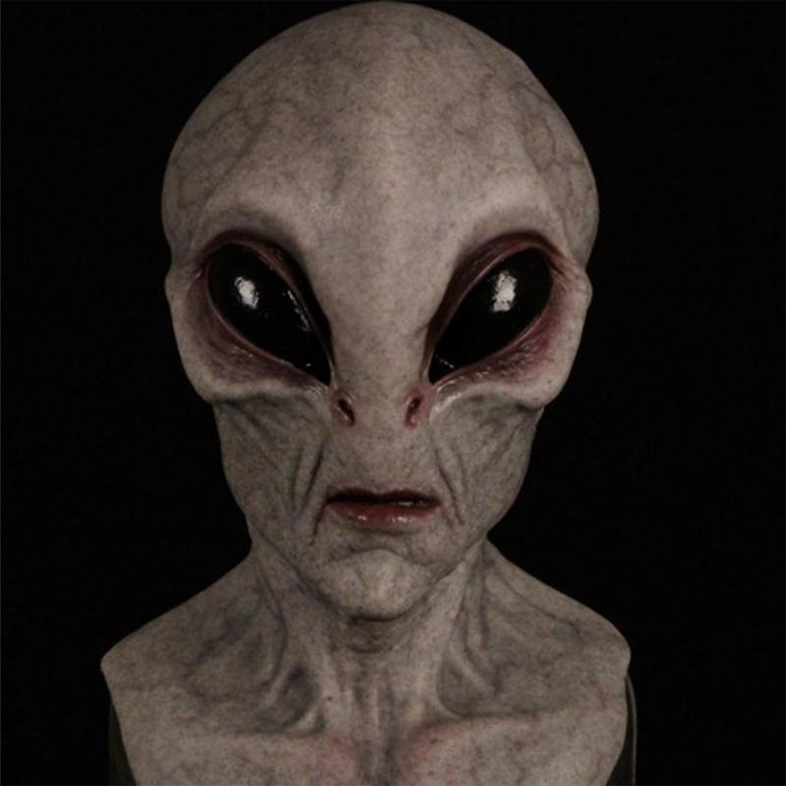 Latex Alien Mask Realistic - قناع كائن فضائي مرعب واقعي من