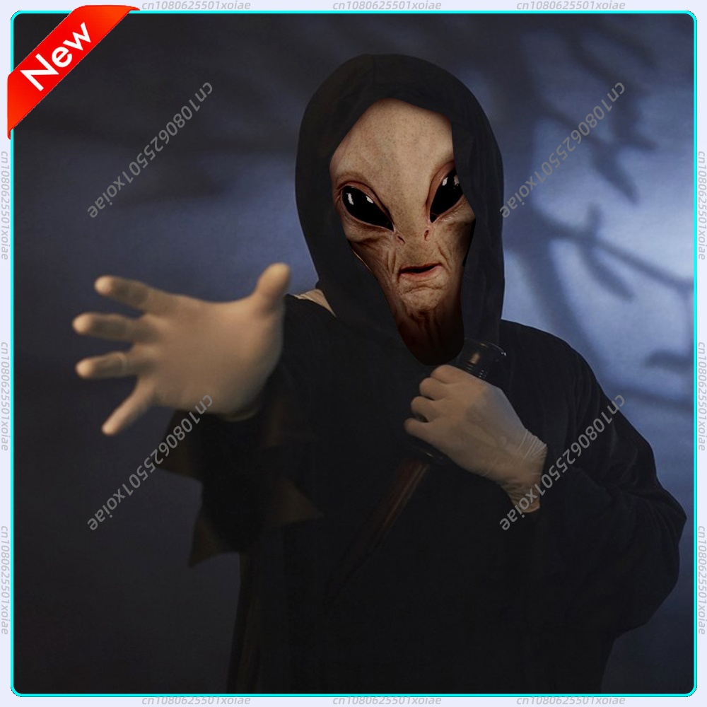 Latex Alien Mask Realistic - أقنعة واقعية كاملة للرأس، أقنعة لاتكس