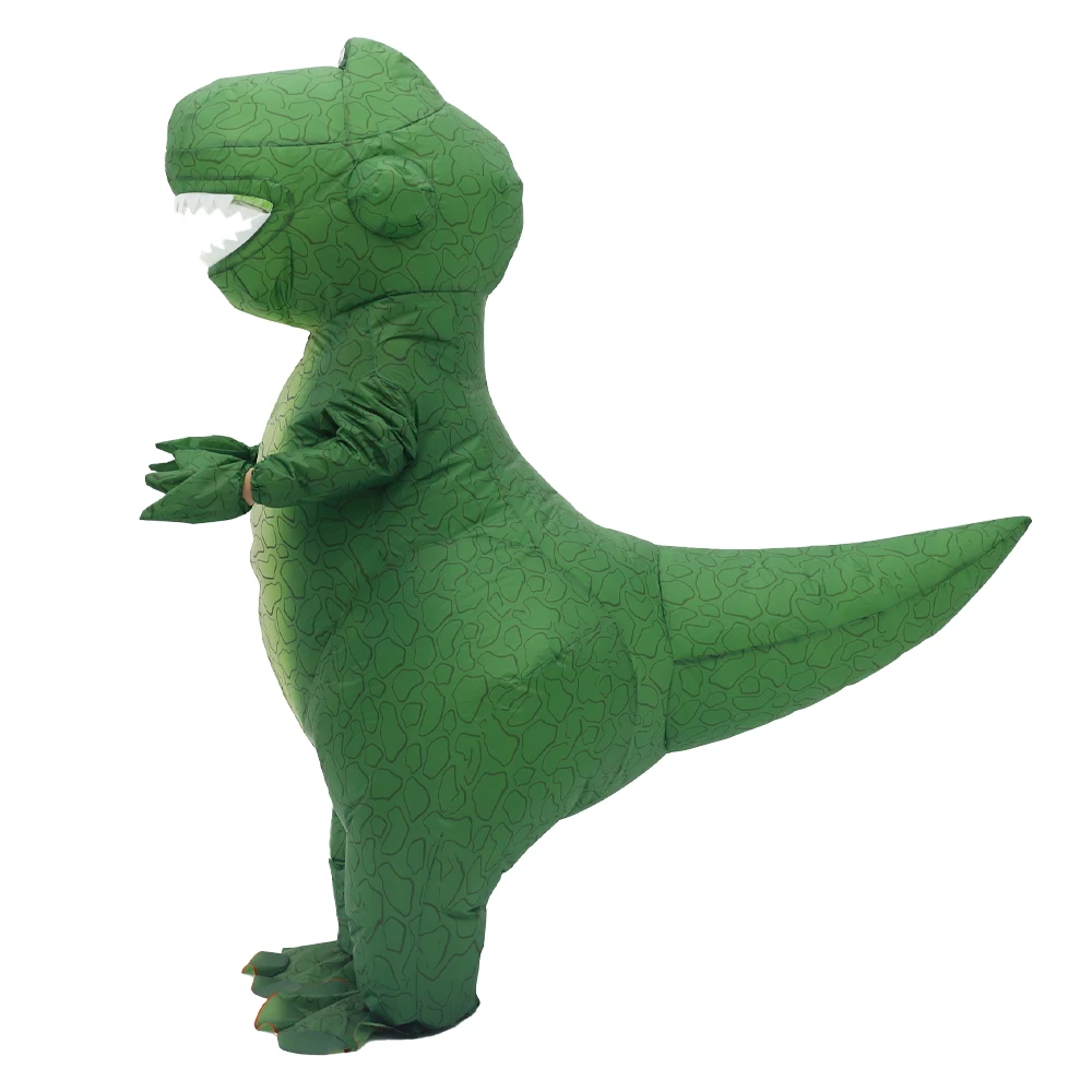 زي ديناصور أخضر قابل للنفخ للب - مراجعة Inflatable Dinosaur Costume Adult وسعره