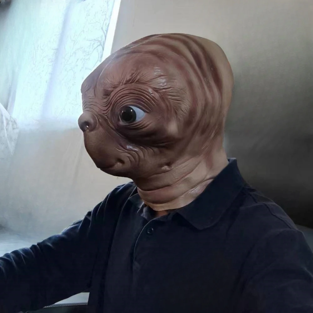 قناع تأثيري أجنبي اللاتكس ، حف - مراجعة Latex Alien Mask Realistic وسعره