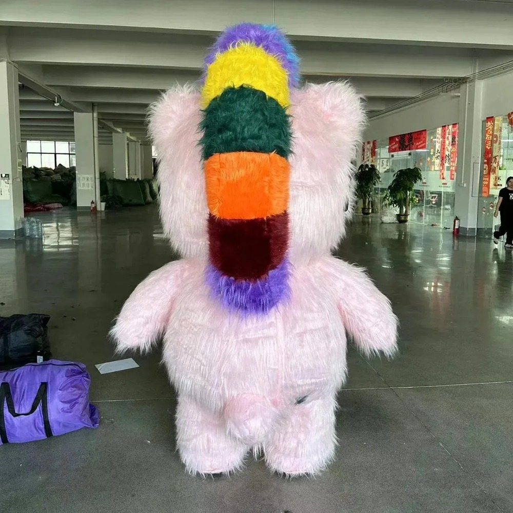 زي دب عملاق قابل للنفخ مع نظار - مراجعة Costumes وسعره