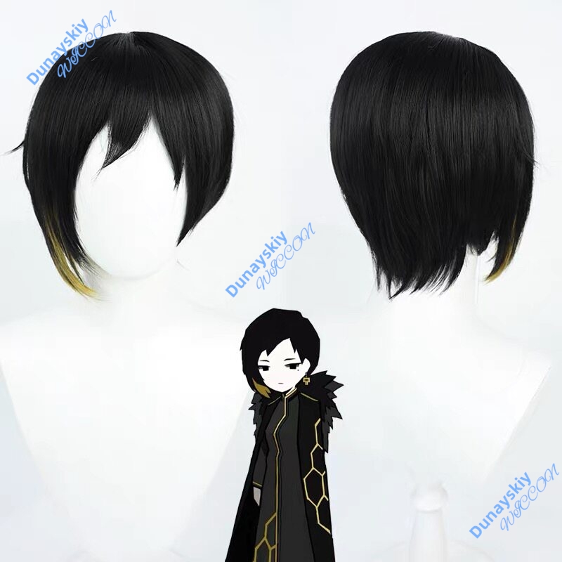 باروكة كوسبلاي قصيرة سوداء مقا - مراجعة Anime Cosplay Wig Heat Resistant وسعره