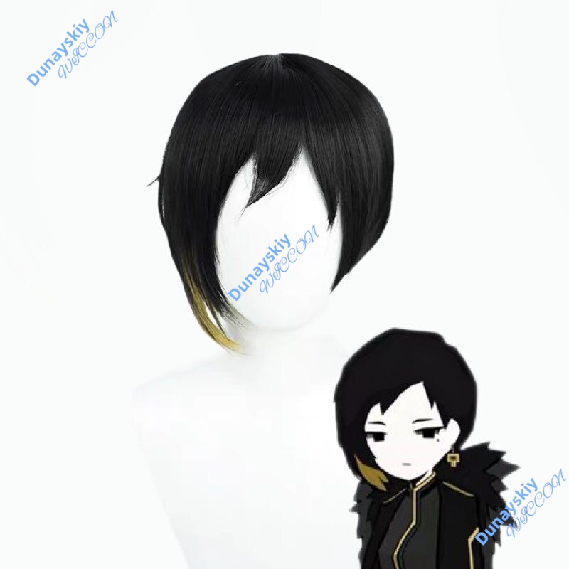 باروكة كوسبلاي قصيرة سوداء مقا - مراجعة Anime Cosplay Wig Heat Resistant وسعره