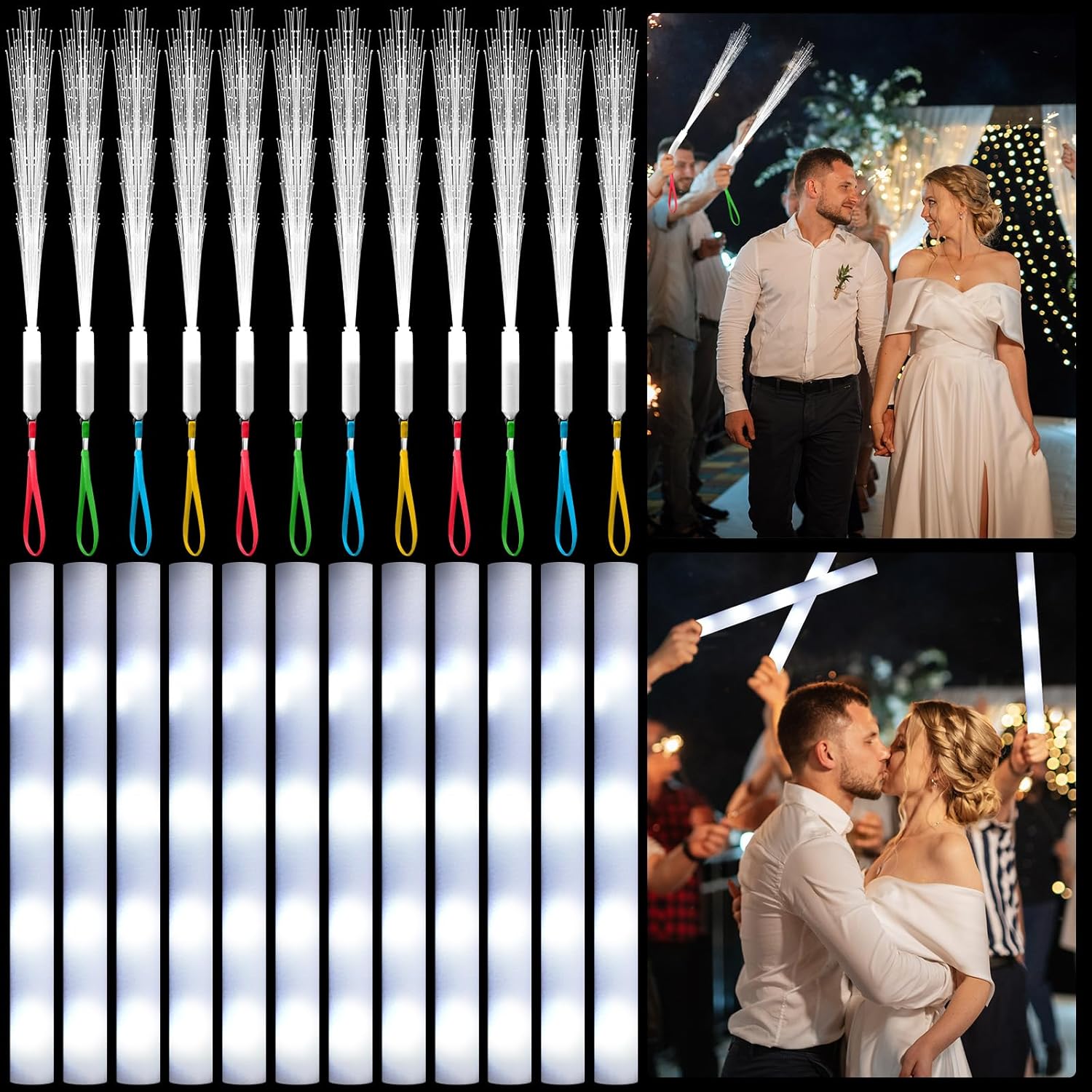 عصا ليد من الألياف البصرية الب - مراجعة Flashing Led Foam Sticks Party وسعره