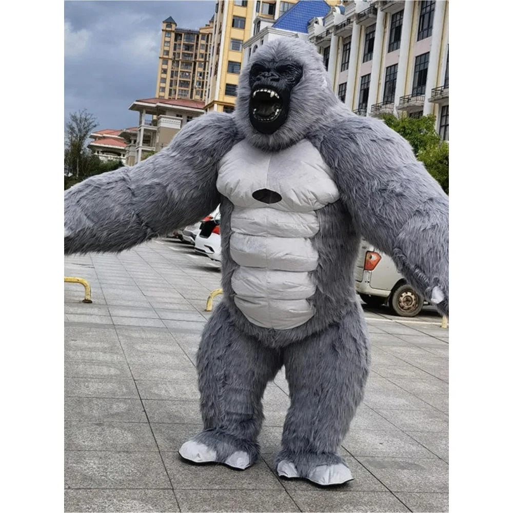 زي غوريلا قابل للنفخ بألوان زا - مراجعة Inflatable Dinosaur Costume Adult وسعره