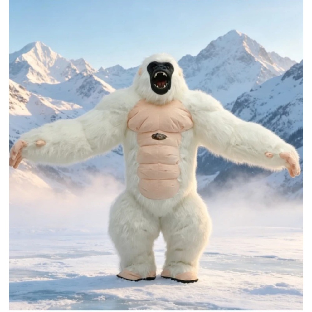 زي غوريلا قابل للنفخ بألوان زا - مراجعة Inflatable Dinosaur Costume Adult وسعره