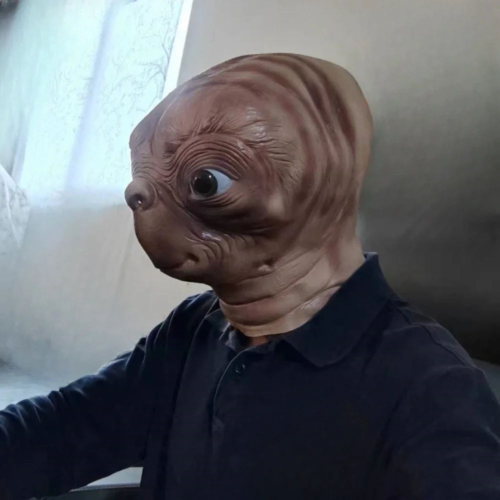 قناع ET الفضائي المصنوع من الل - مراجعة Latex Alien Mask Realistic وسعره