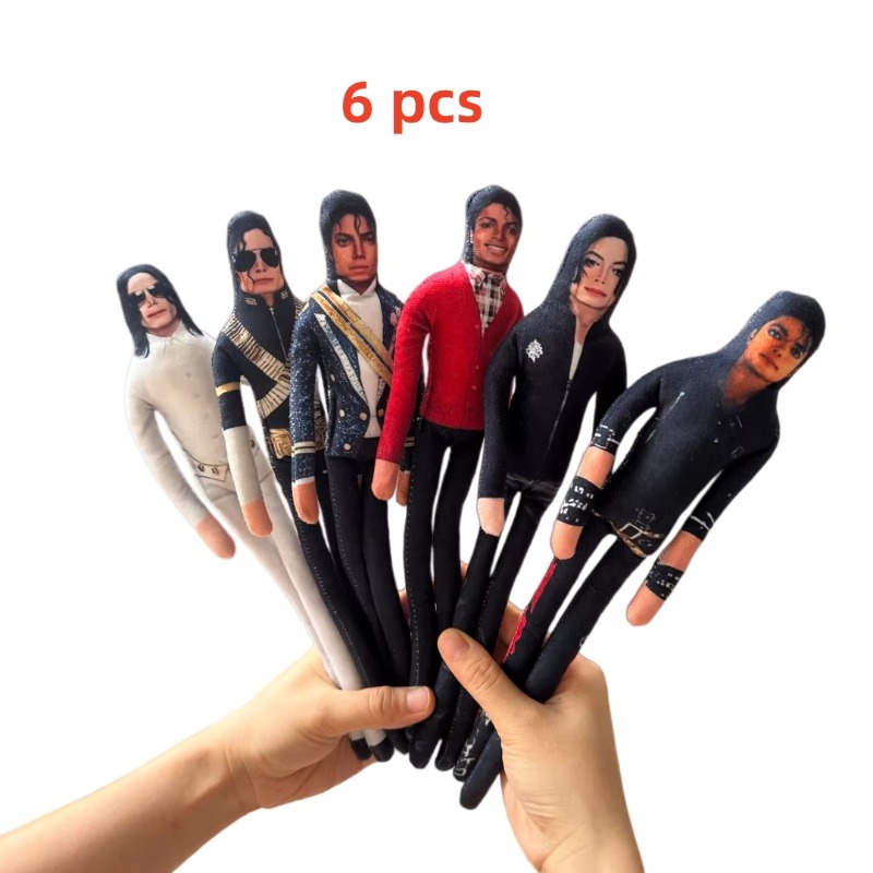 1-6 قطع دمية مايكل جاكسون المح - مراجعة Novelty Gifts وسعره