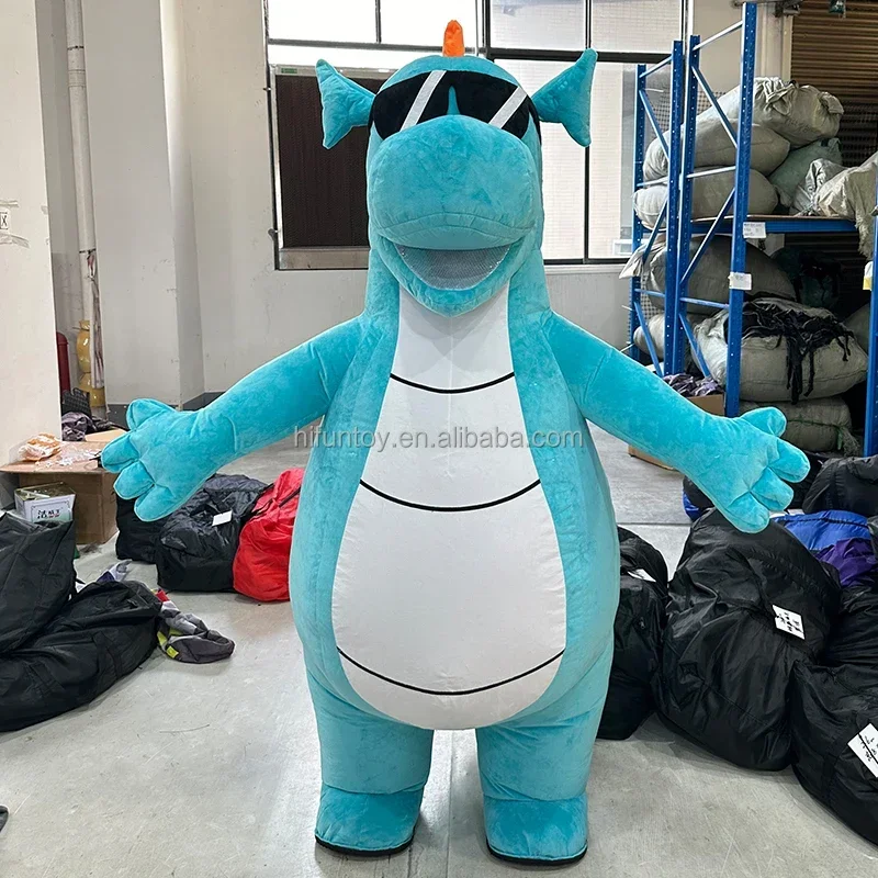 زي تنكري على شكل ديناصور أرجوا - مراجعة Inflatable Dinosaur Costume Adult وسعره