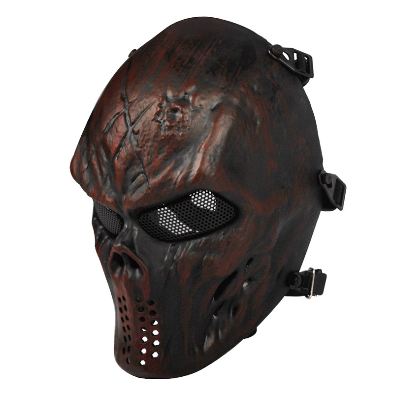 قناع جمجمة محارب للرجال، إكسسو - مراجعة Led Purge Mask Halloween وسعره