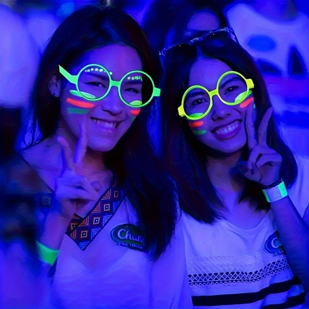 5/12 قطعة من النظارات المضيئة  - مراجعة Glow In The Dark Party Glasses وسعره