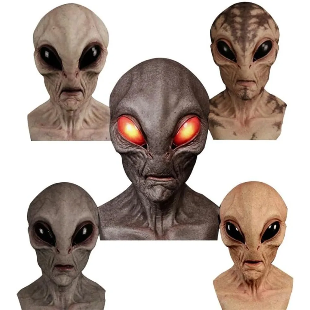 قناع هالوين على شكل كائن فضائي - مراجعة Latex Alien Mask Realistic وسعره