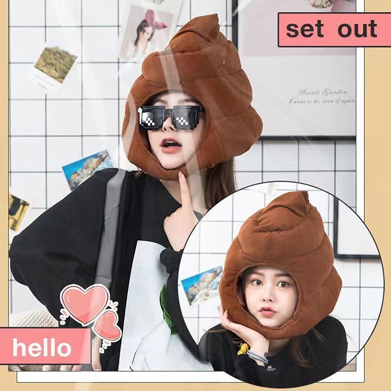 قبعة قطيفة مضحكة على شكل براز، - مراجعة Fake Poop Gag Gift وسعره