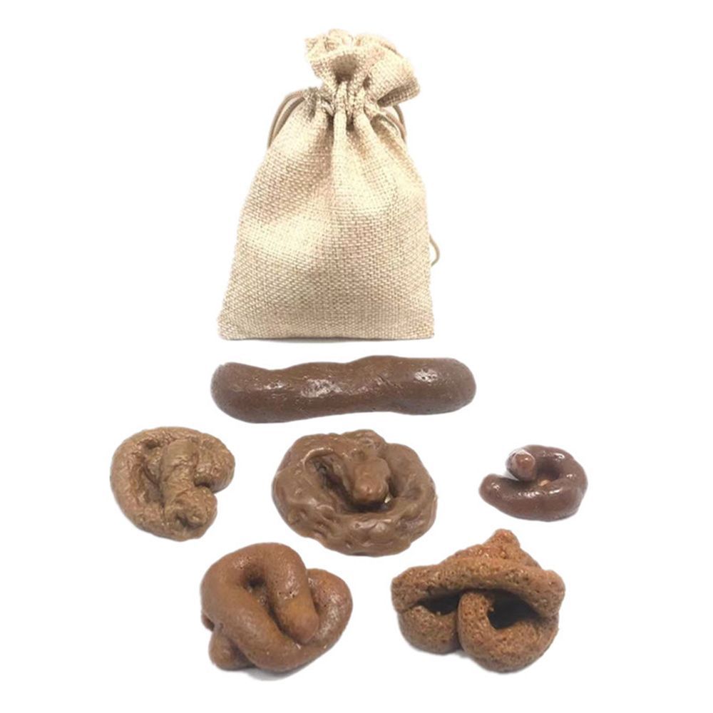 6 قطعة Turd الأذى ضد الإجهاد ك - مراجعة Fake Poop Gag Gift وسعره