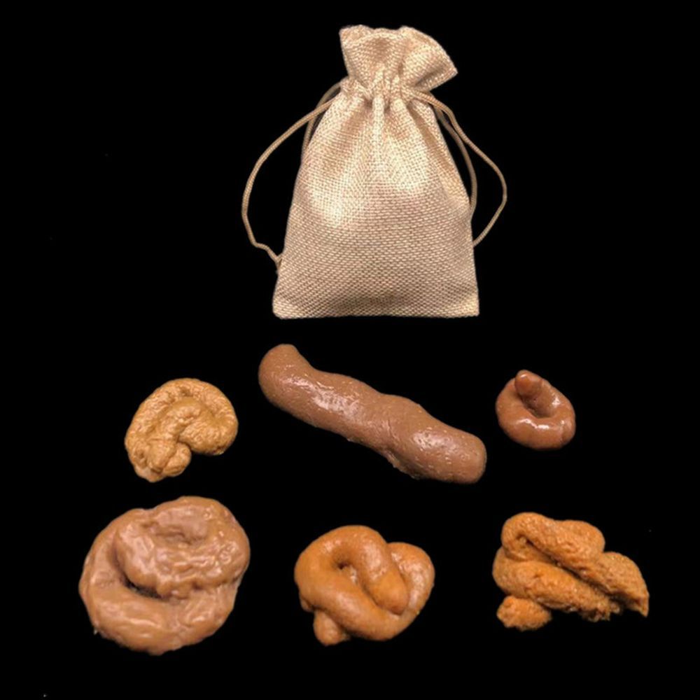 6 قطعة Turd الأذى ضد الإجهاد ك - مراجعة Fake Poop Gag Gift وسعره