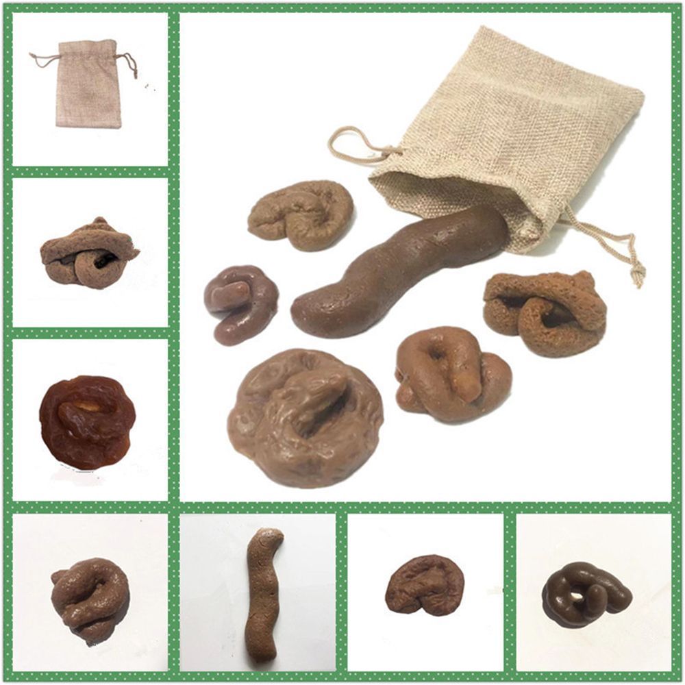 6 قطعة Turd الأذى ضد الإجهاد ك - مراجعة Fake Poop Gag Gift وسعره