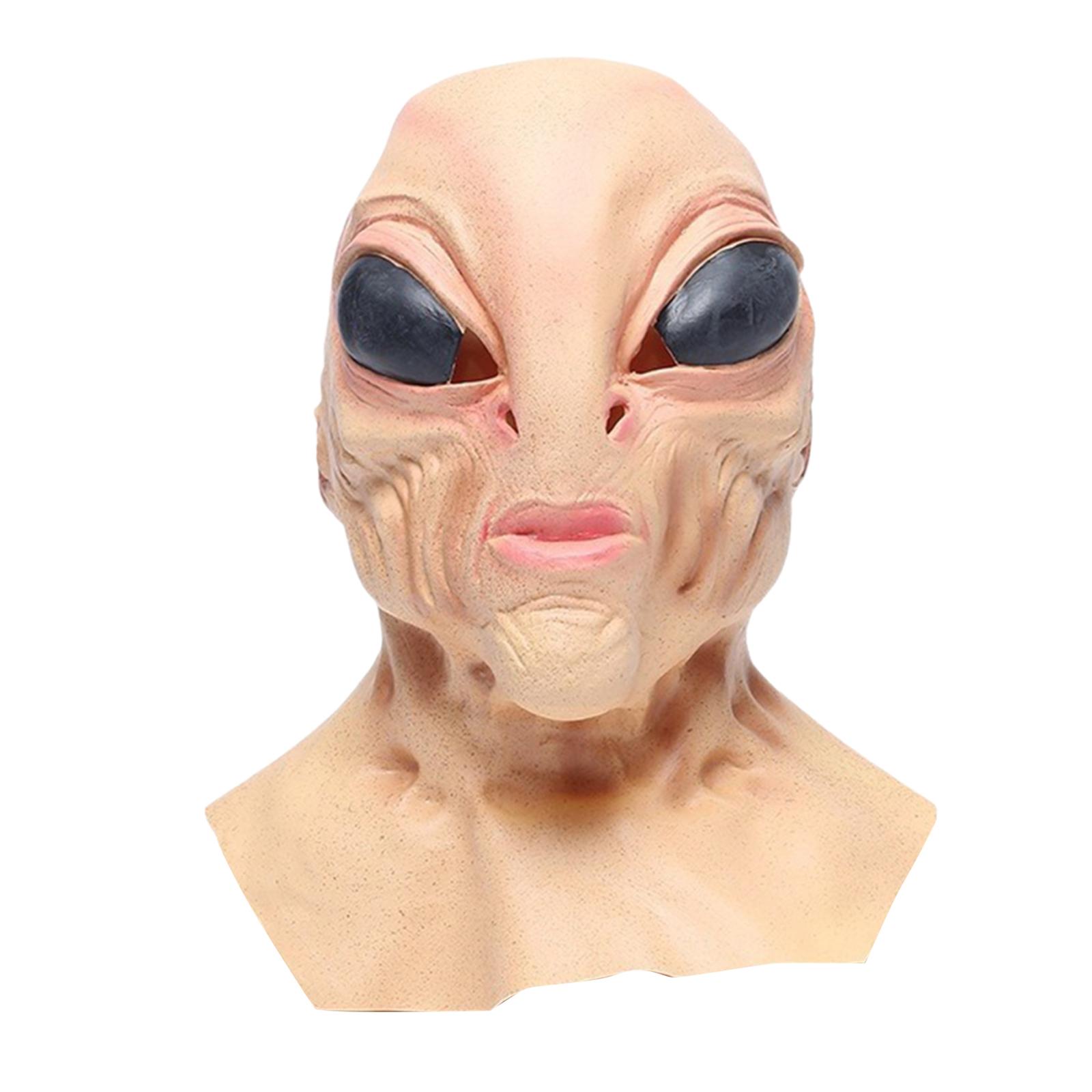قناع لاتكس على شكل كائن فضائي  - مراجعة Latex Alien Mask Realistic وسعره